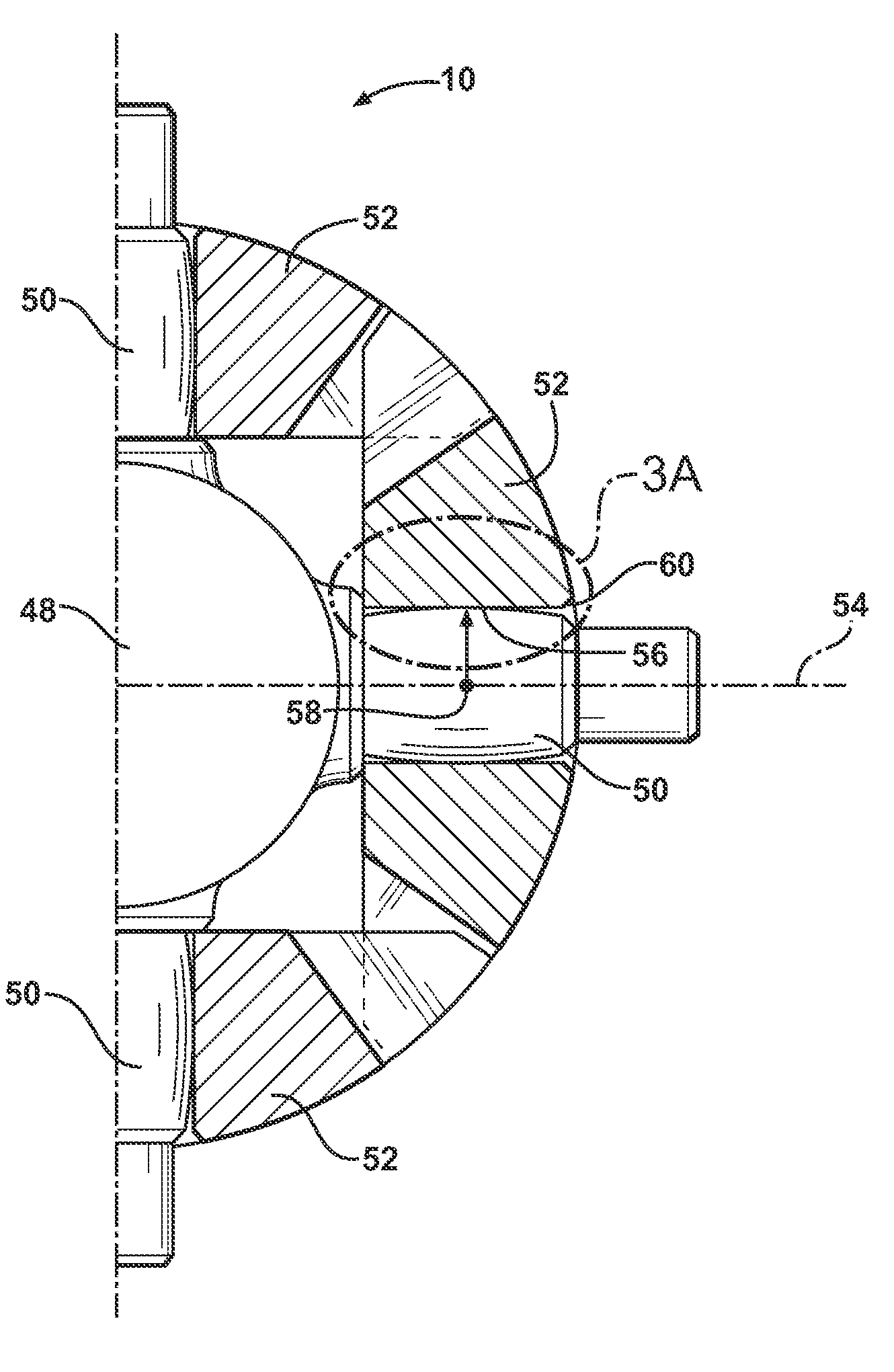 Differential having self-adjusting gearing