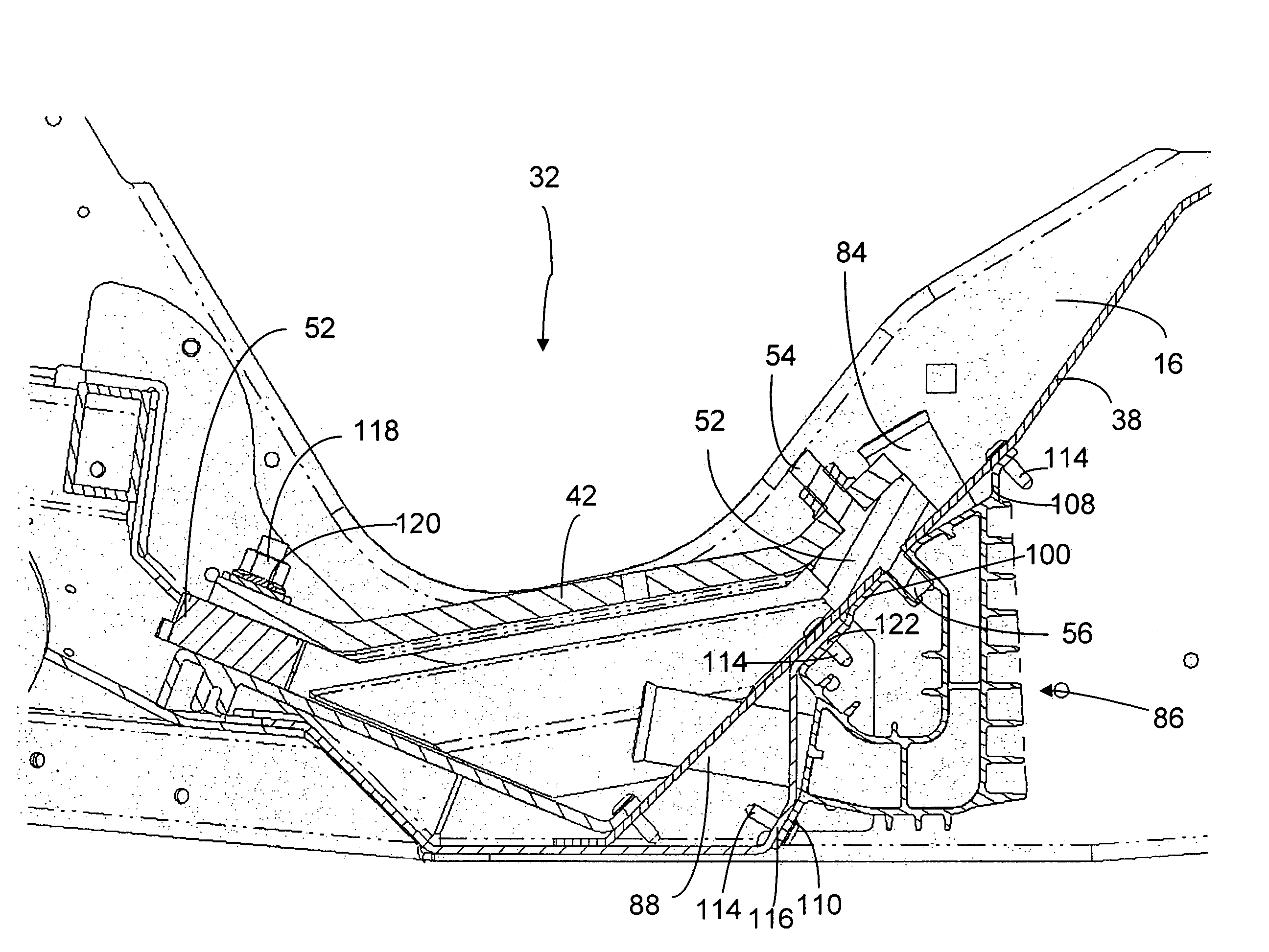 Integrated heat exchanger and engine mount for a snowmobile