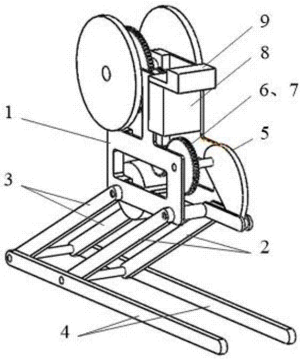 Hopping robot capable of actively adjusting attitude before falling to ground