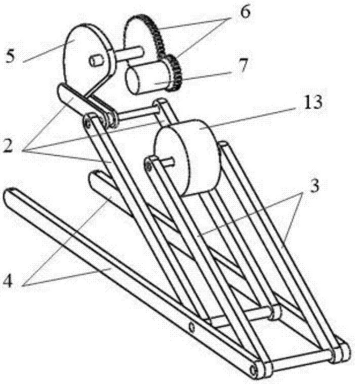 Hopping robot capable of actively adjusting attitude before falling to ground