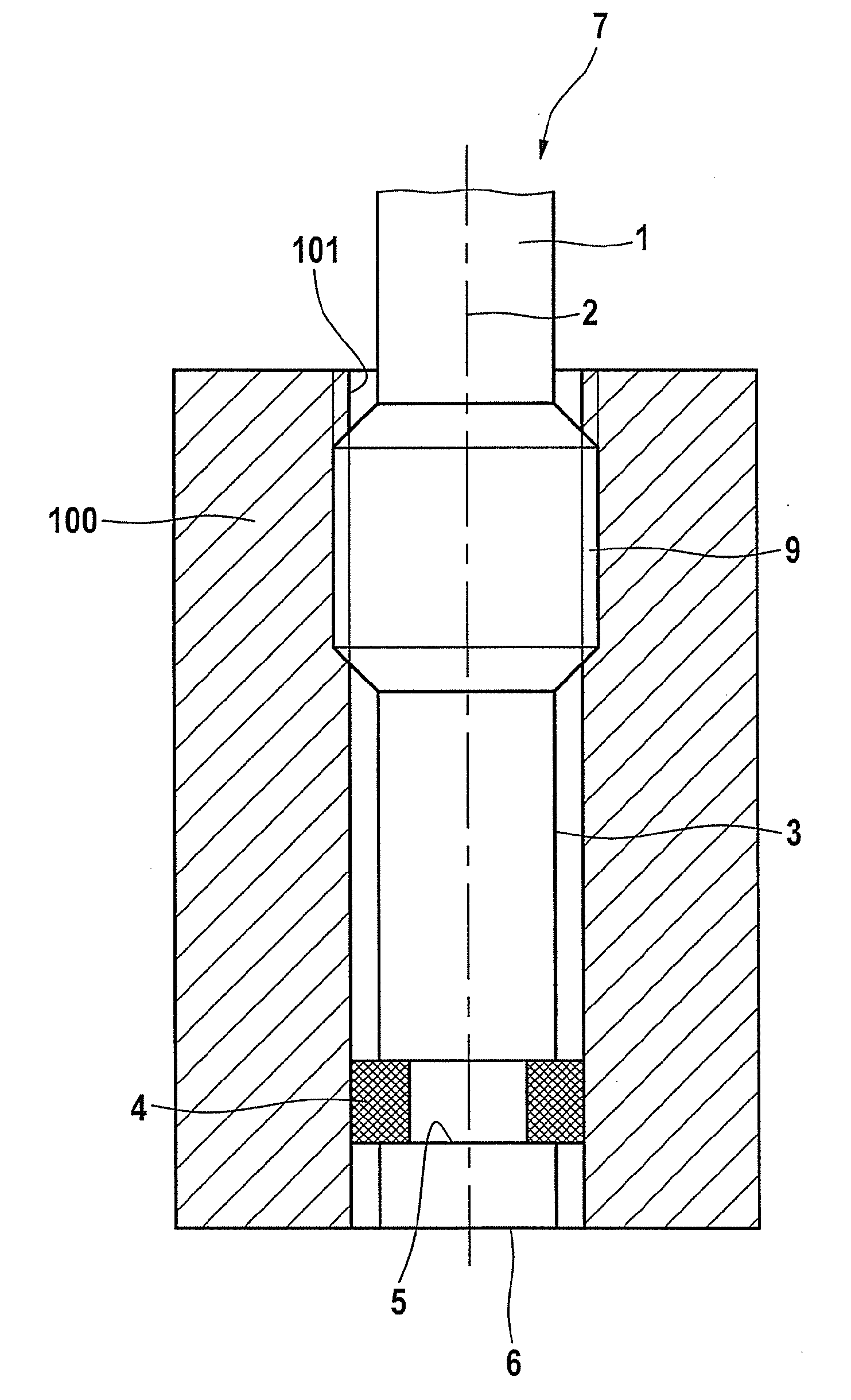 Combustion chamber pressure sensor