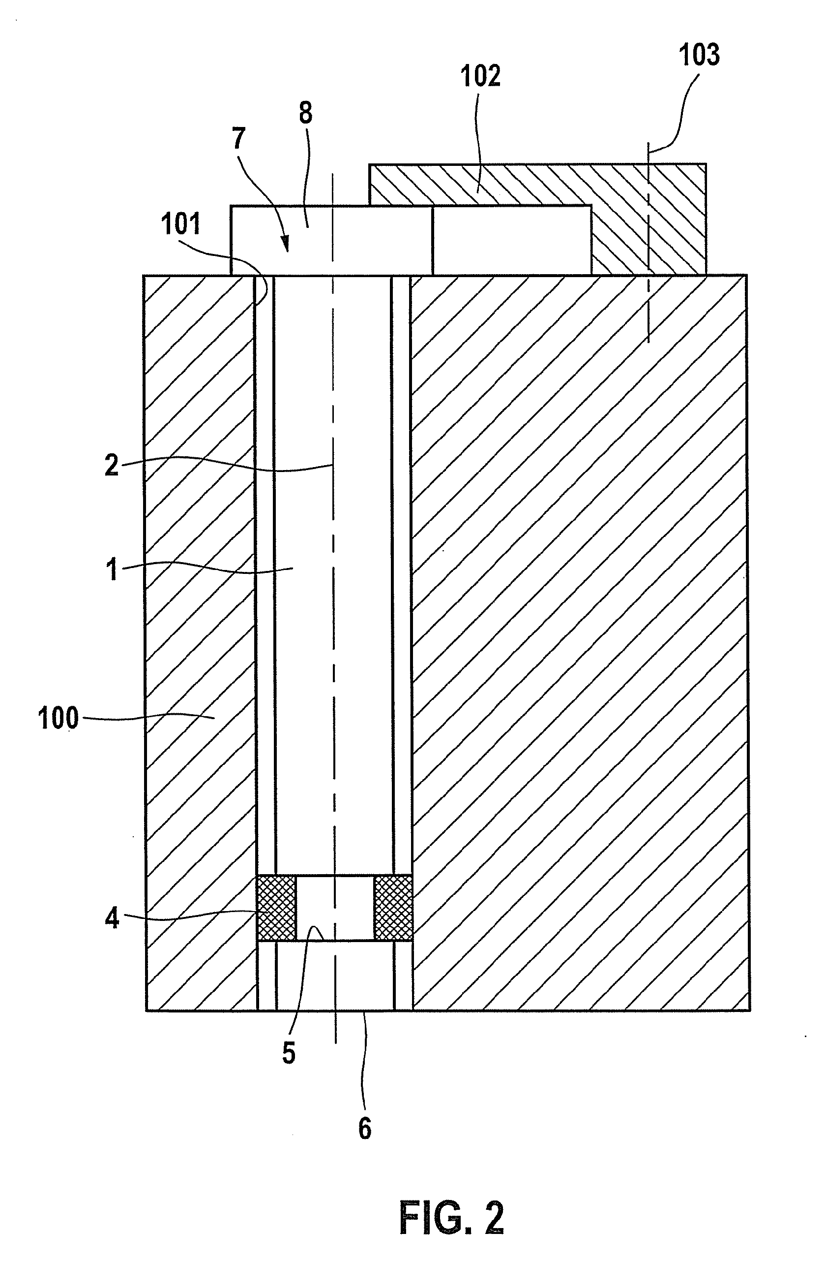 Combustion chamber pressure sensor