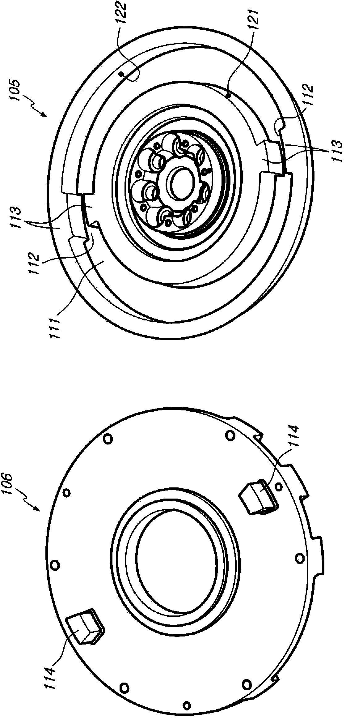 Dual mass flywheel