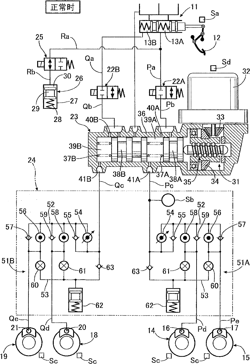 Vehicle brake device