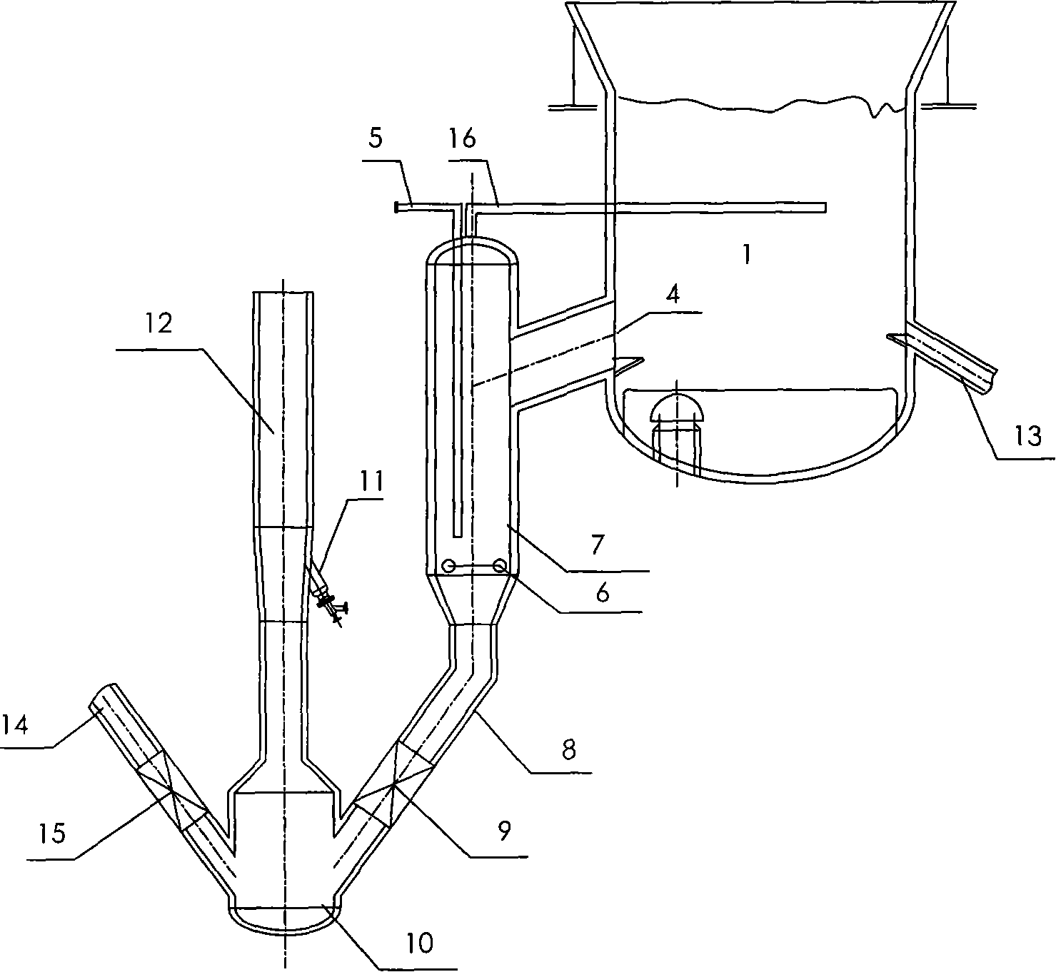 Regenerated catalyst thermoregulation device for catalytic cracking equipment