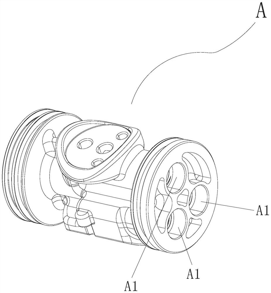 Porous thread twisting device of injection mold