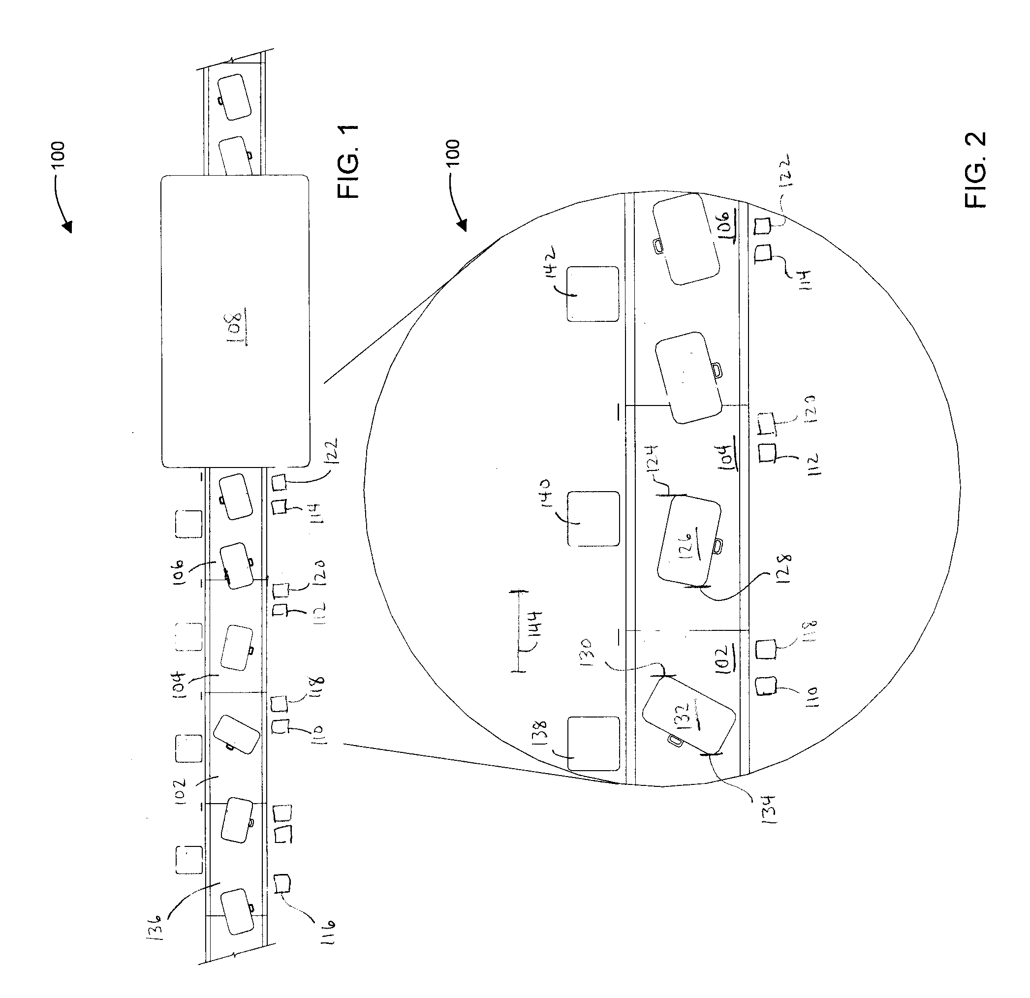 Systems and method for maintaining a gap between successive objects