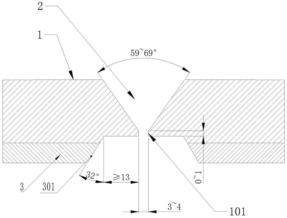 Hastelloy alloy composite material welding and heat treatment process method in modular production