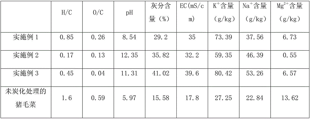 Soil conditioner based on salsola collina biological carbon and preparation method thereof