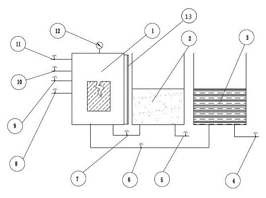 Casting gap repairing device