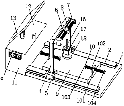 Metal material machining device adopting renewable energy for power supply