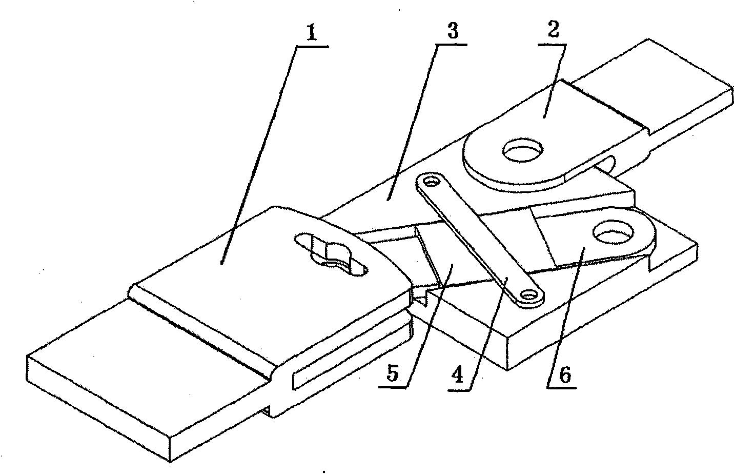 Test analysis method for bolt connecting piece fatigue crack expanding