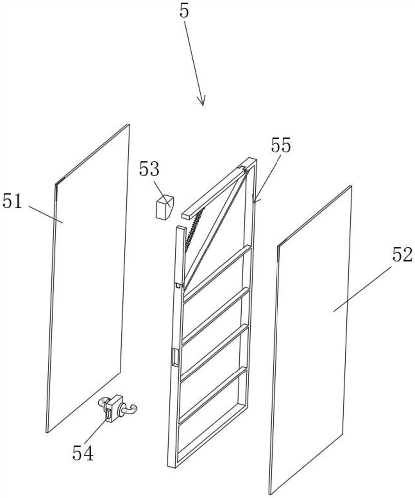 A high-security wooden door