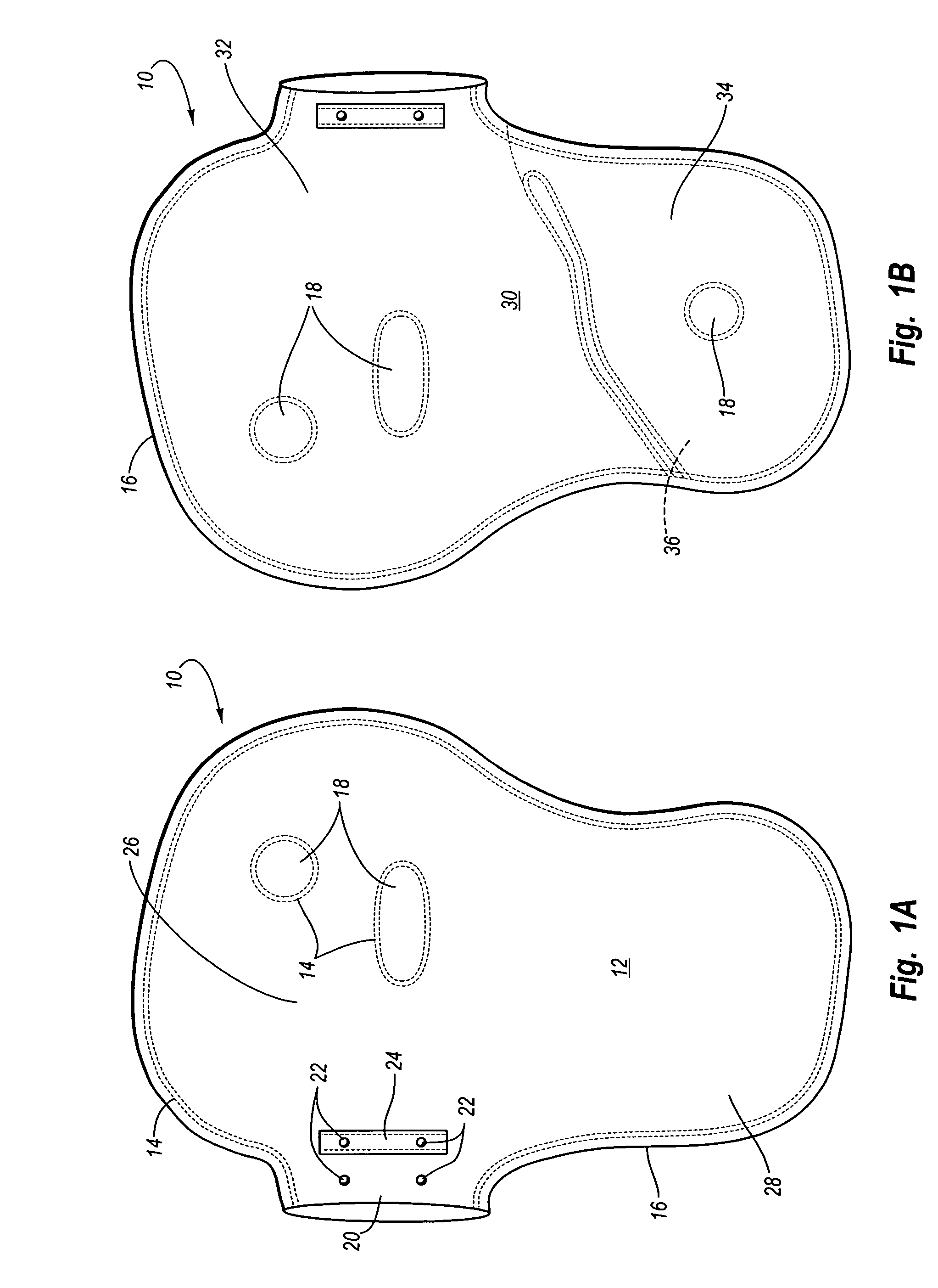 Inflatable airbag with overlapping chamber