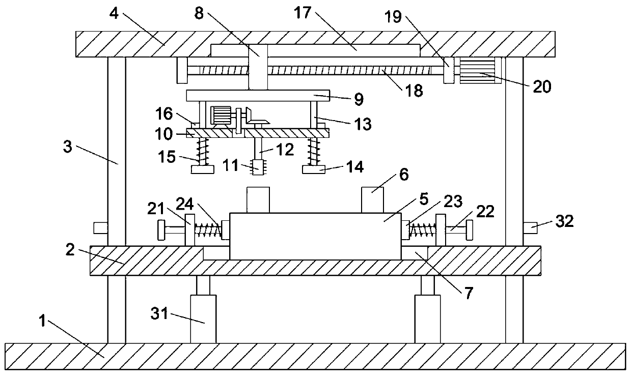 Machining device for automobile intercooler