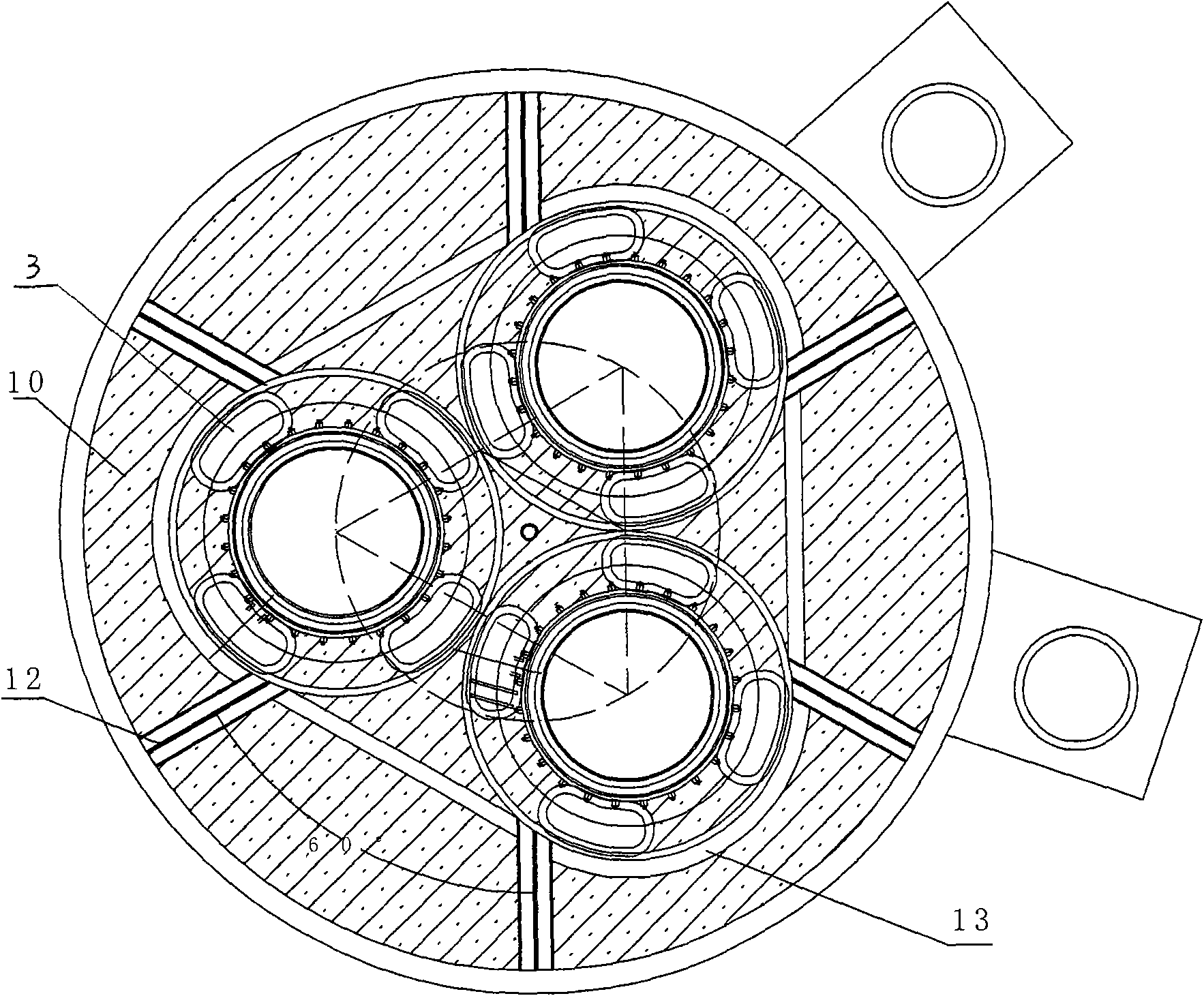 Furnace cover of closed type calcium carbide furnace and process for producing same