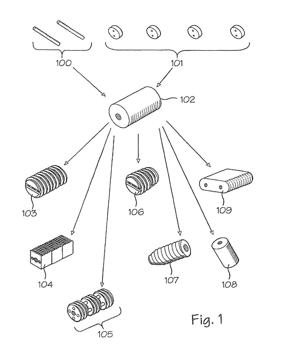 Assembled implant