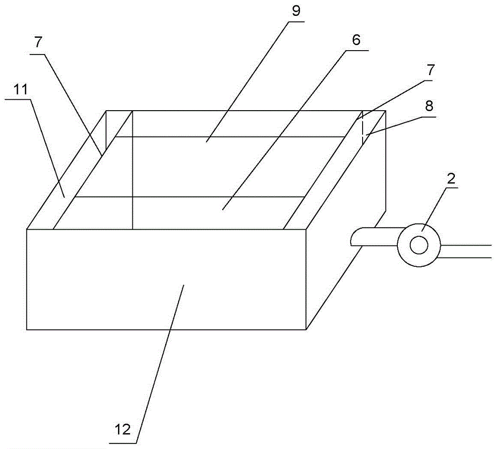 Grain-bulk pipe-inserted curtain-wall ventilating system