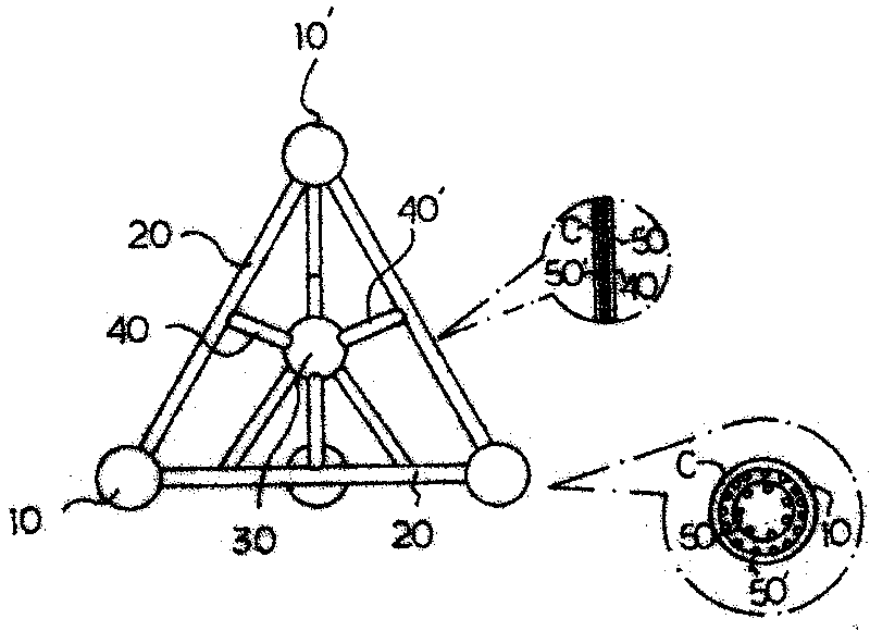 Triangular pyramid type ferroconcrete block for preventing the coastal erosion