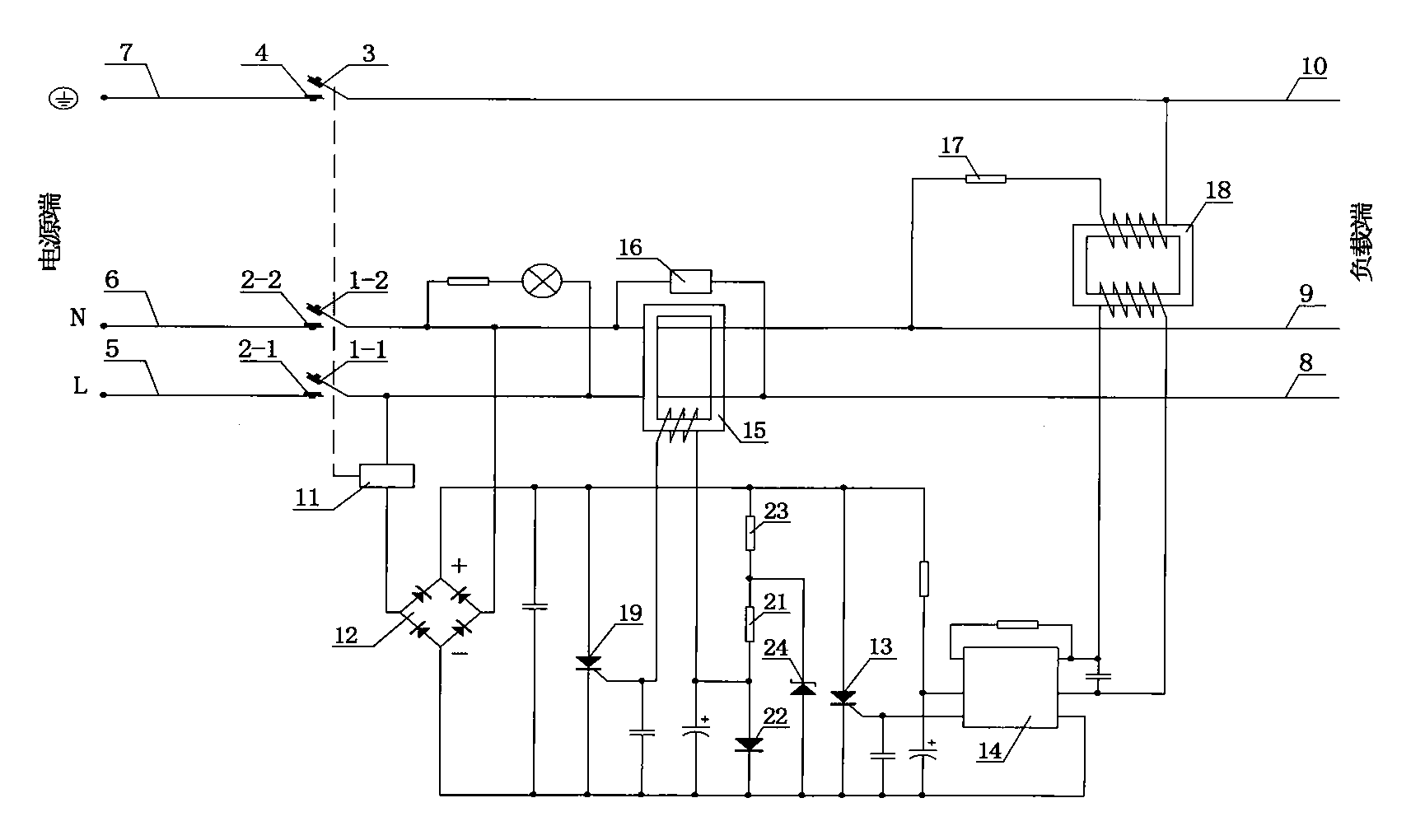 Electric leakage protection plug