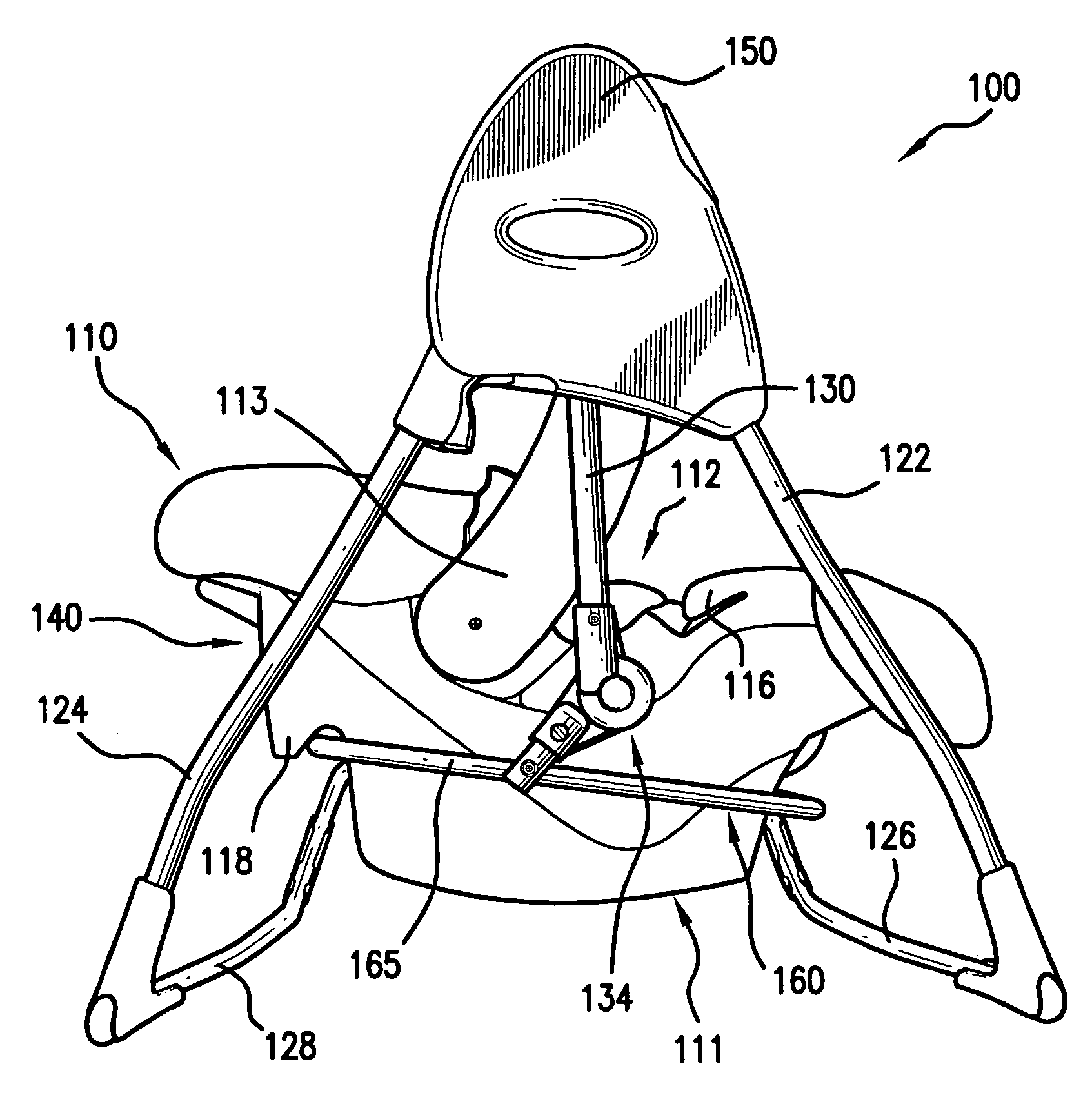 Swing with support base