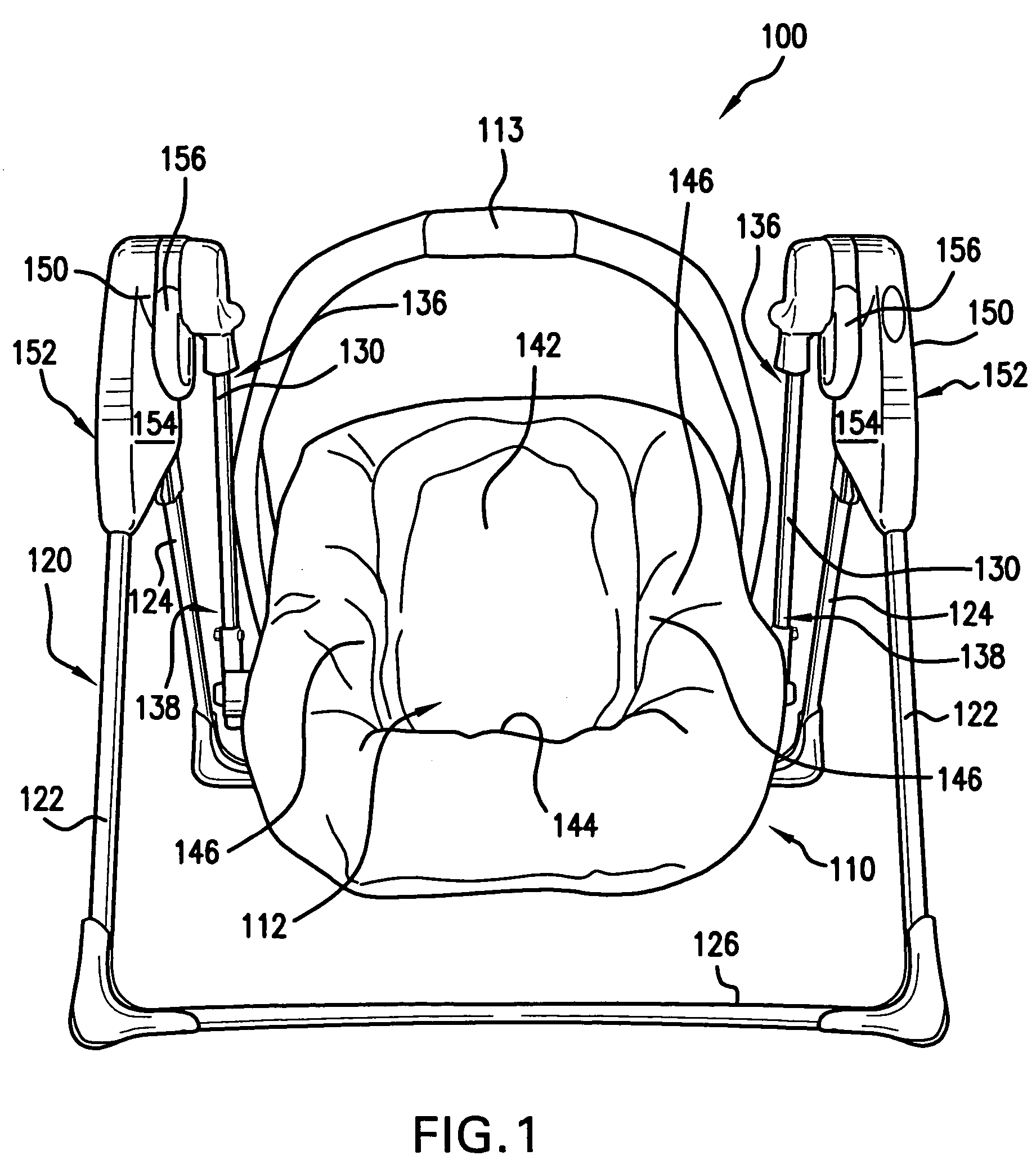 Swing with support base