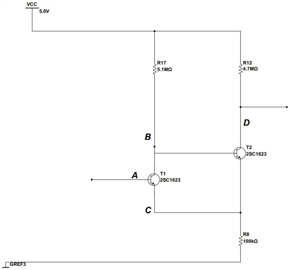 Envelope detection circuit based on Schmitt circuit and working method thereof