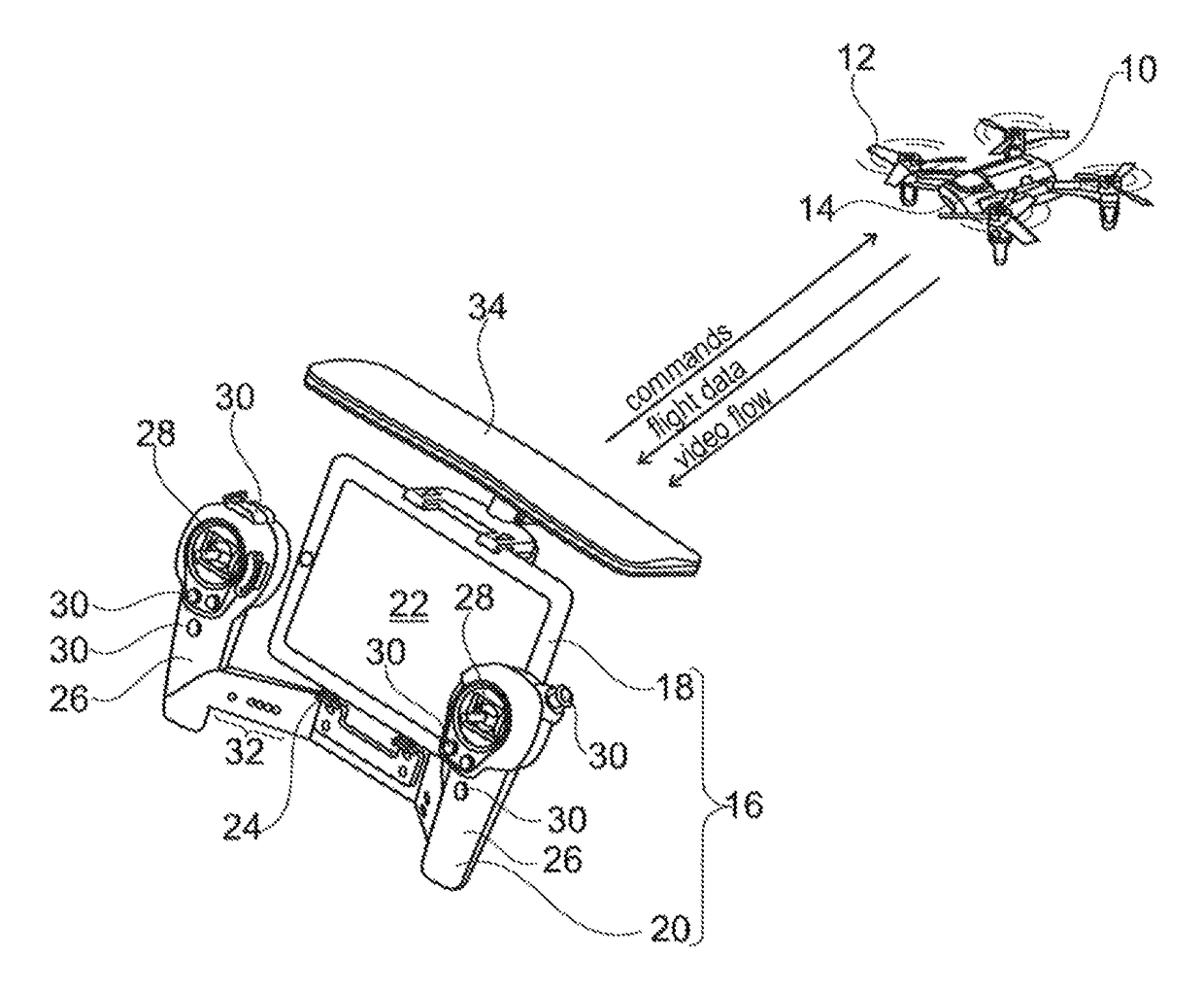 Long-range drone remote-control equipment