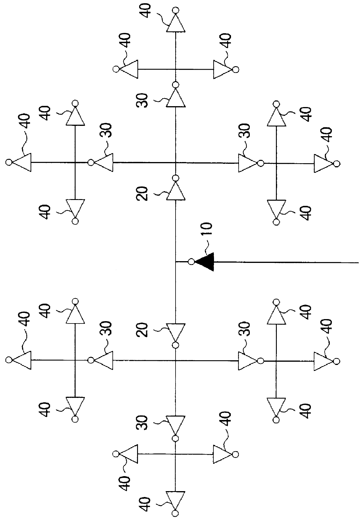 Layout method for a clock tree in a semiconductor device