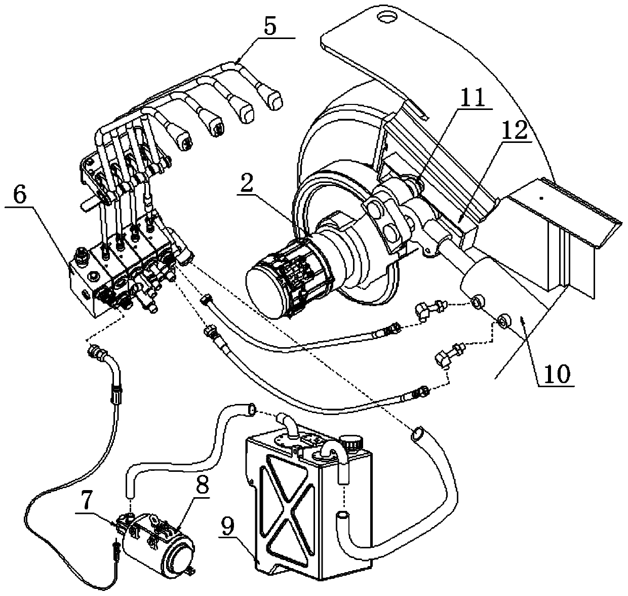 Forklift with adjustable wheelbase