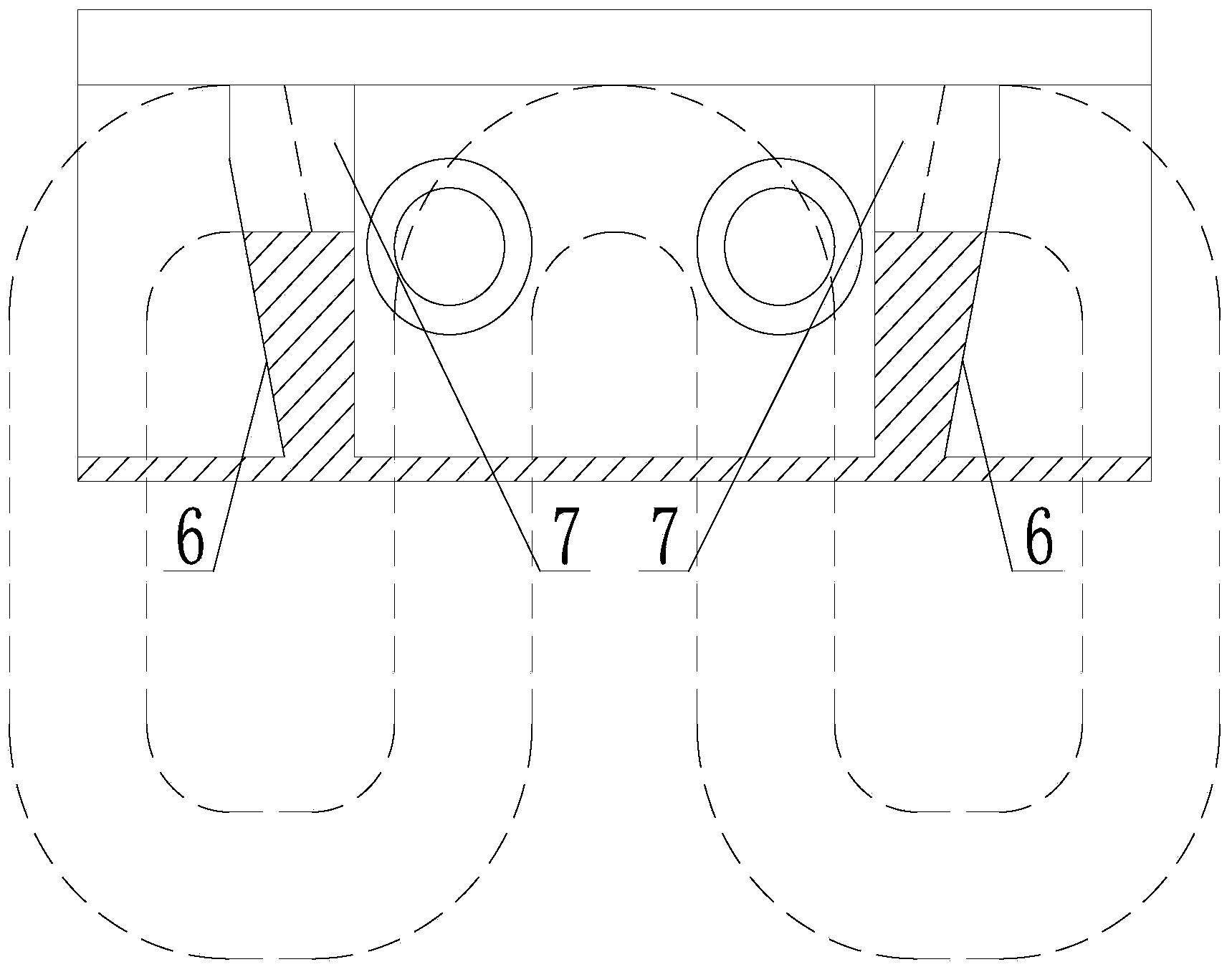 Connecting device for U-shaped steel bracket