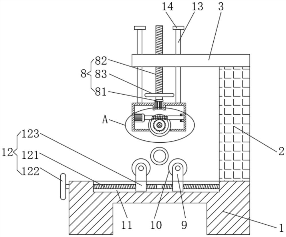 Polishing device used for mechanically machining accessories