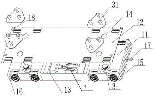 Heavy-load vehicle in-compartment moving device