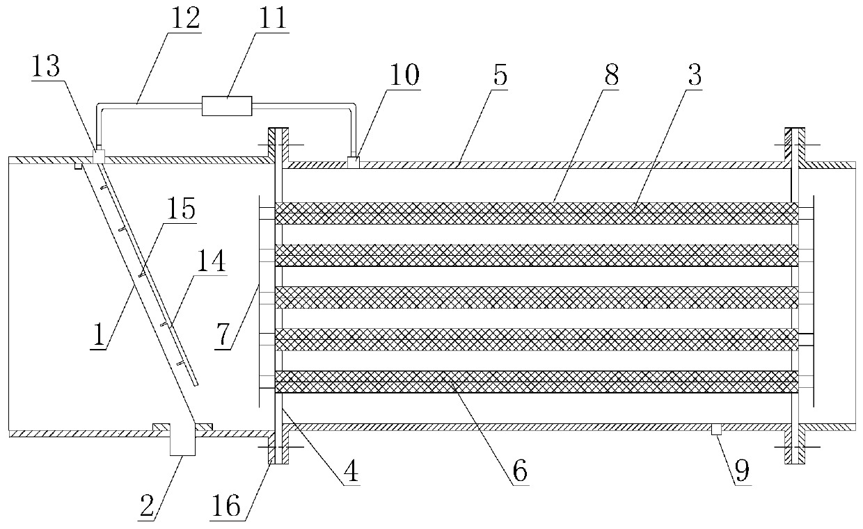 A kitchen fume purification device and system based on low temperature plasma technology