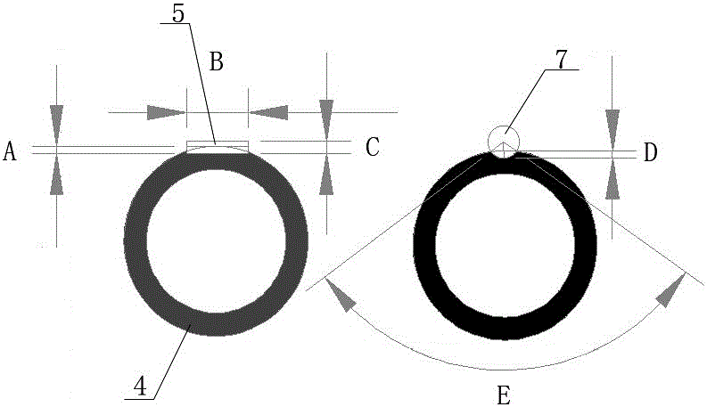 Flat copper wire embedded sheath type shield medium-and-high voltage cable and production process thereof