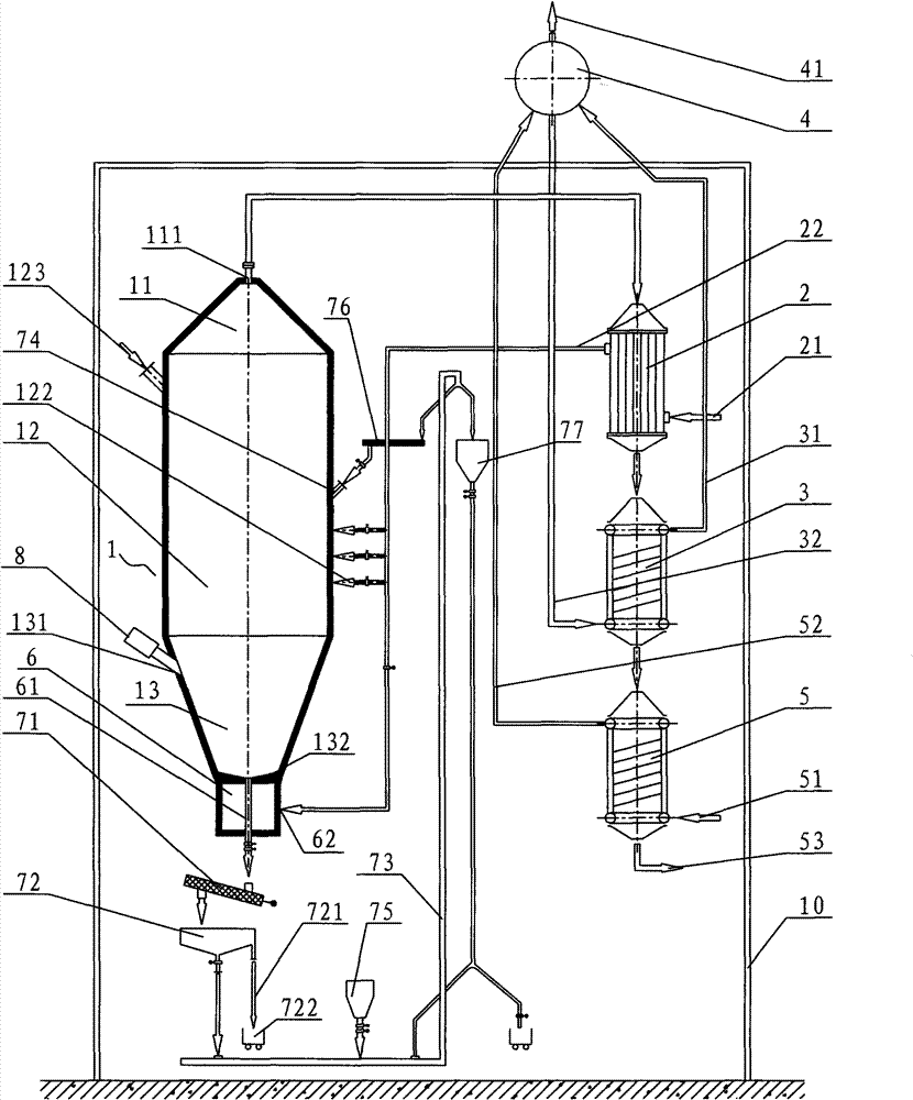 Bubbling bed sludge incineration boiler and sludge incineration method