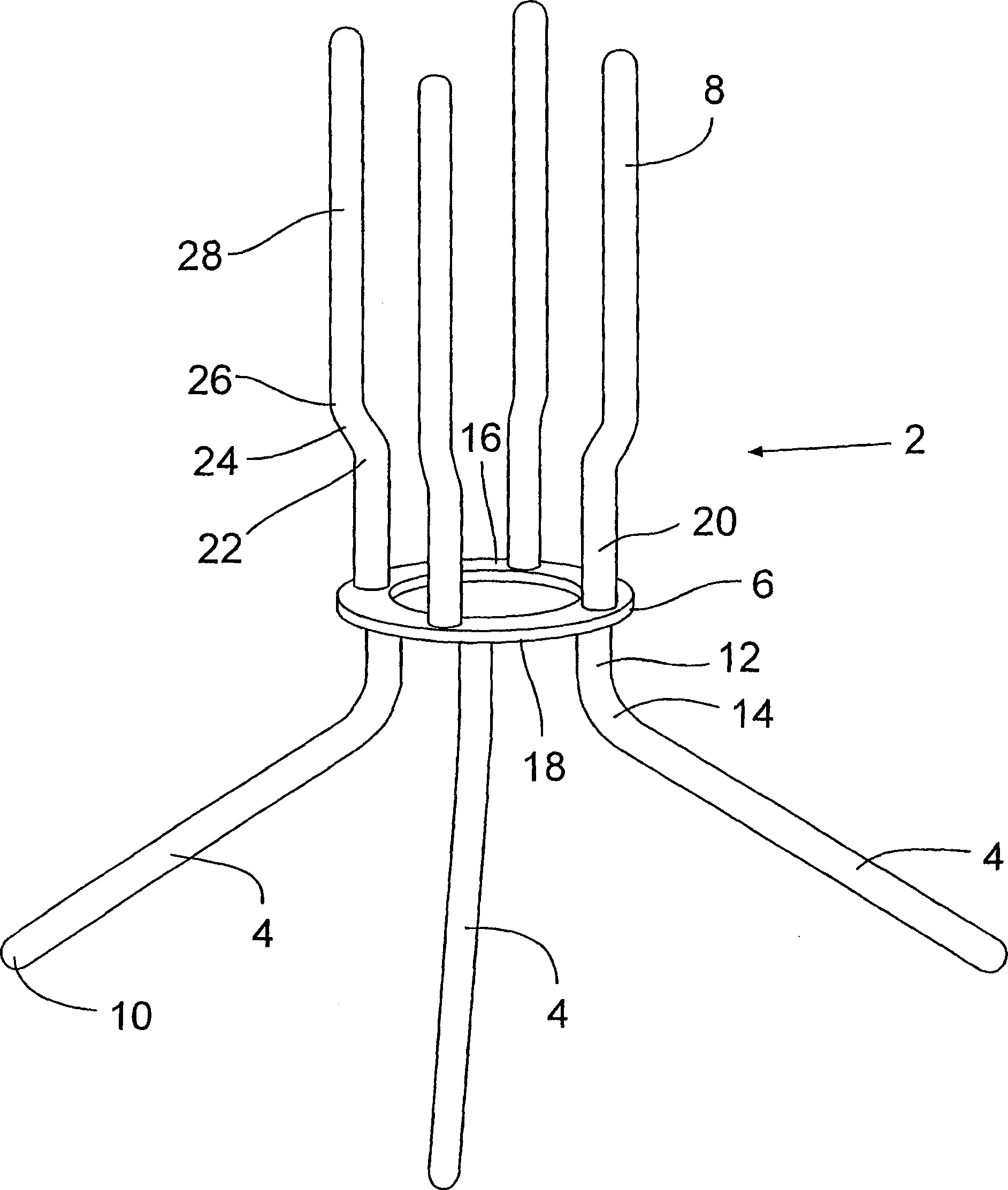 Disposable filter floor stand