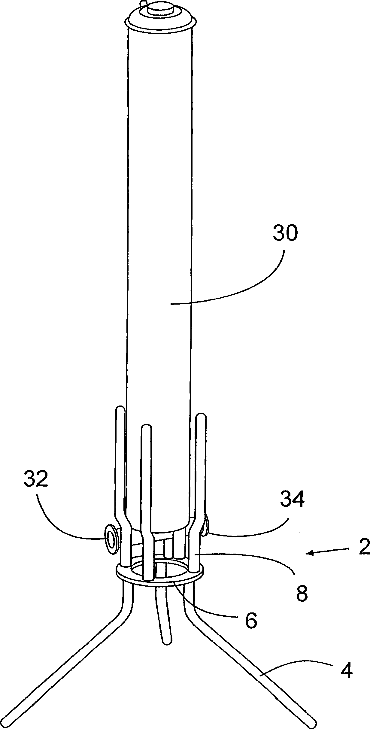 Disposable filter floor stand