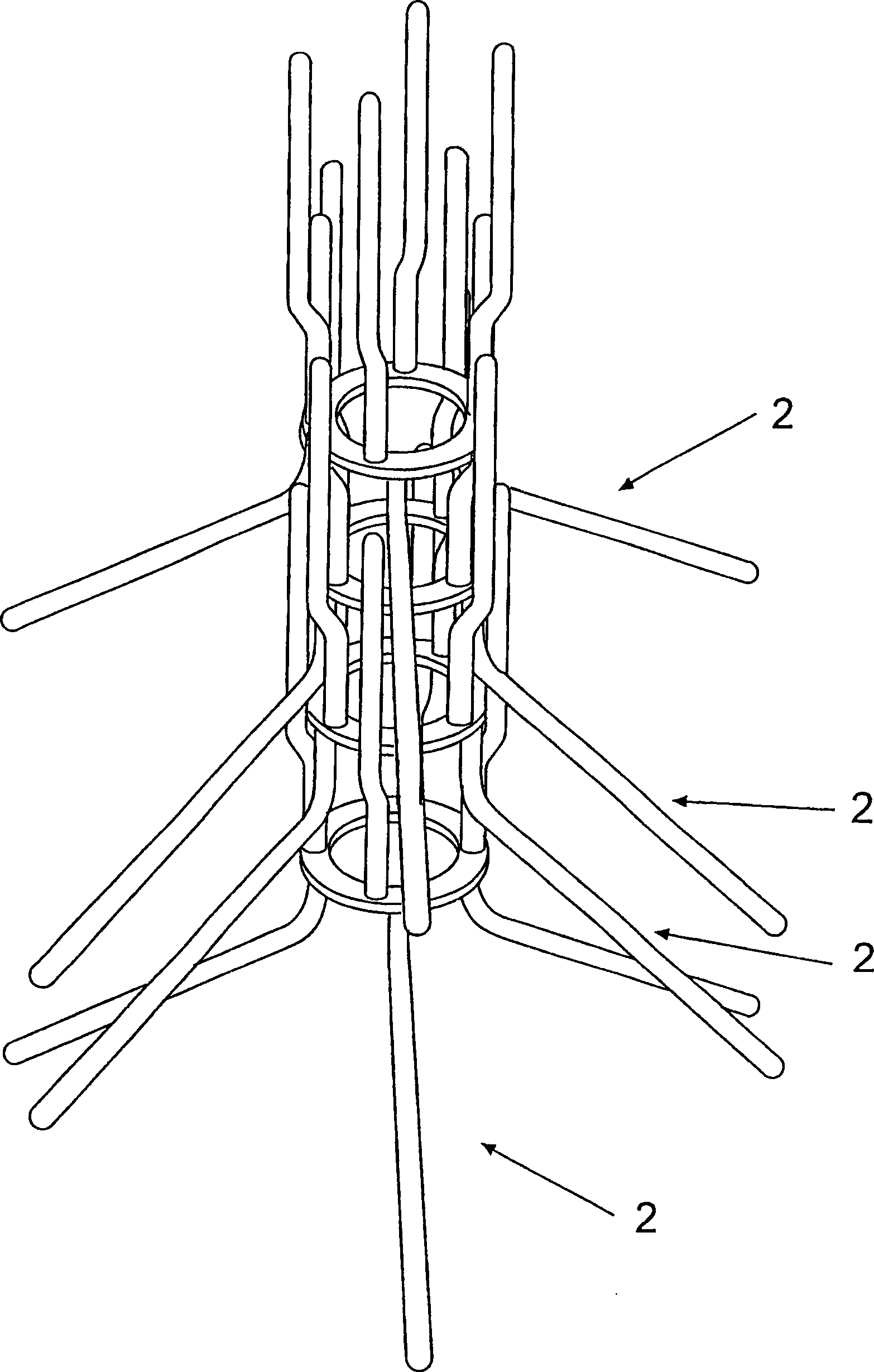 Disposable filter floor stand