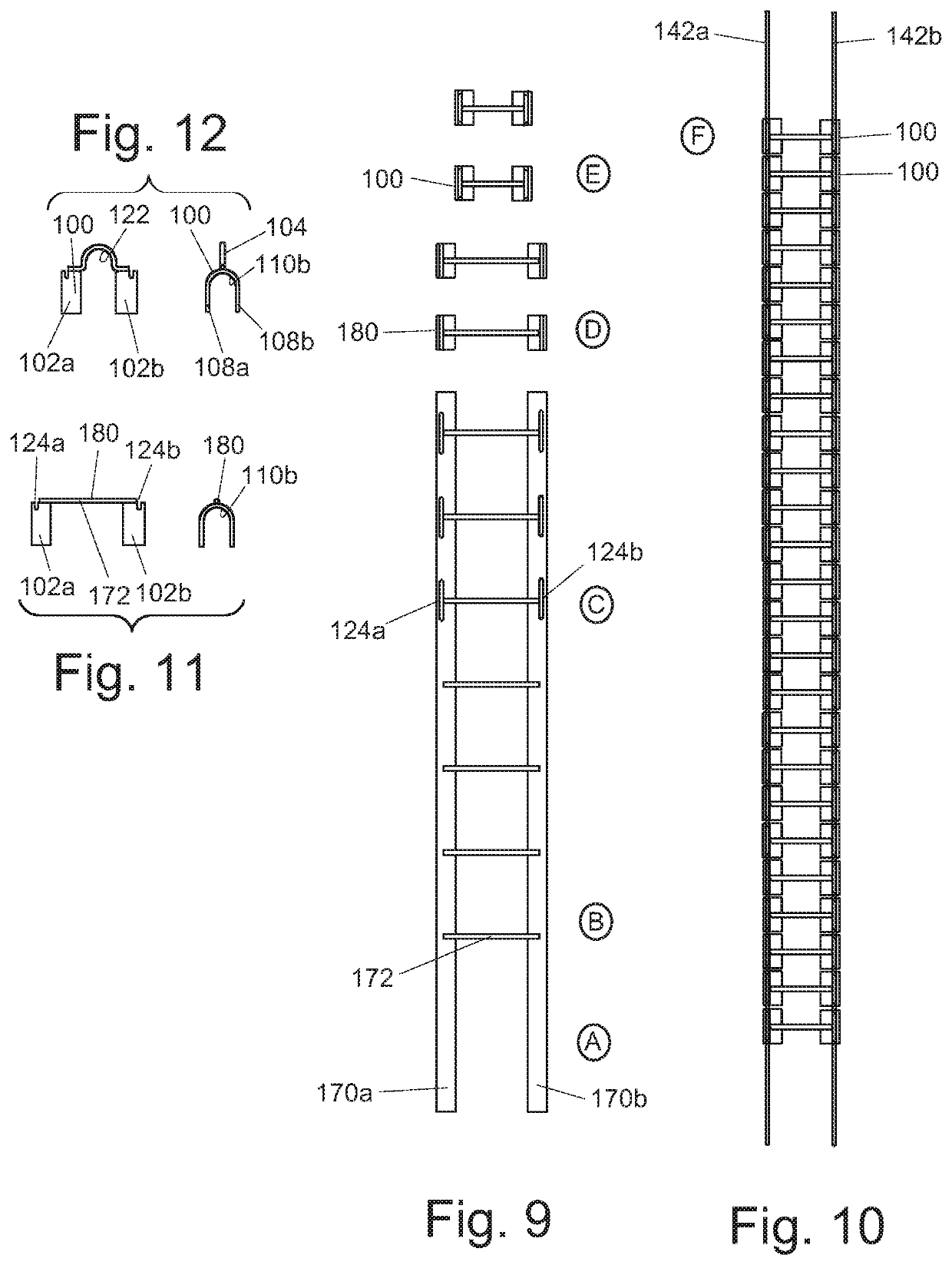 Collated rebar clinch clip