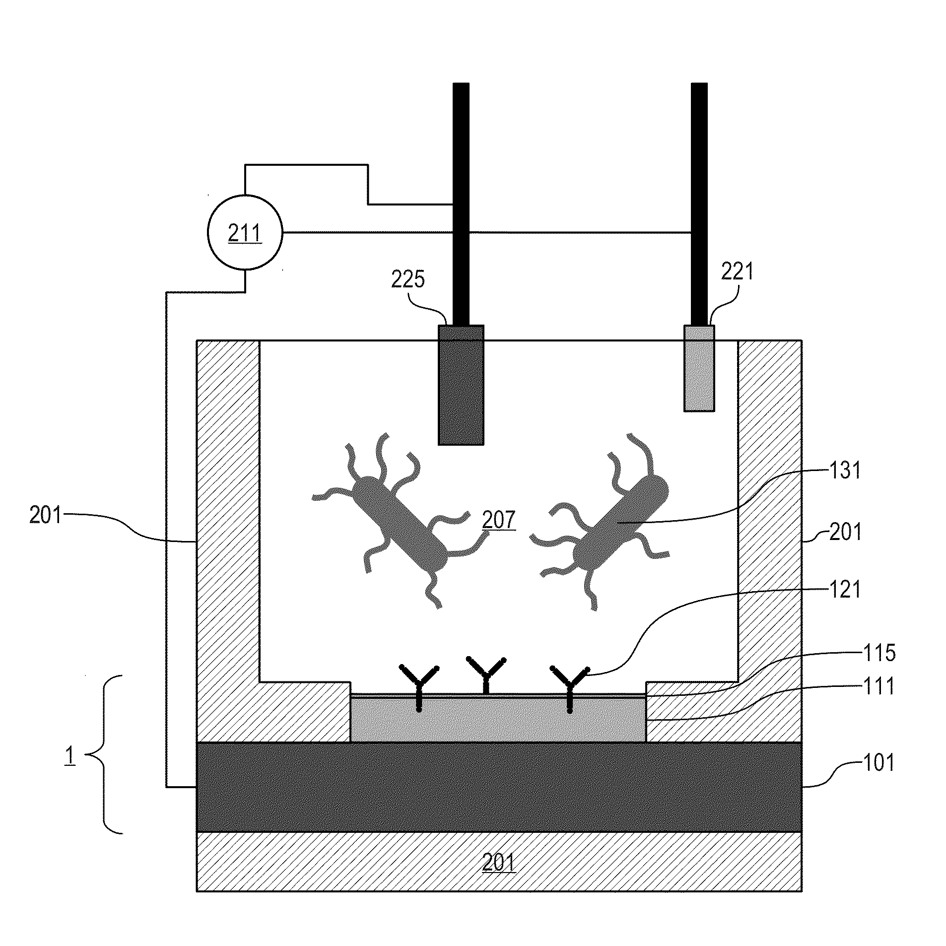 Electroanalytical sensor based on nanocrystalline diamond electrodes and microelectrode arrays