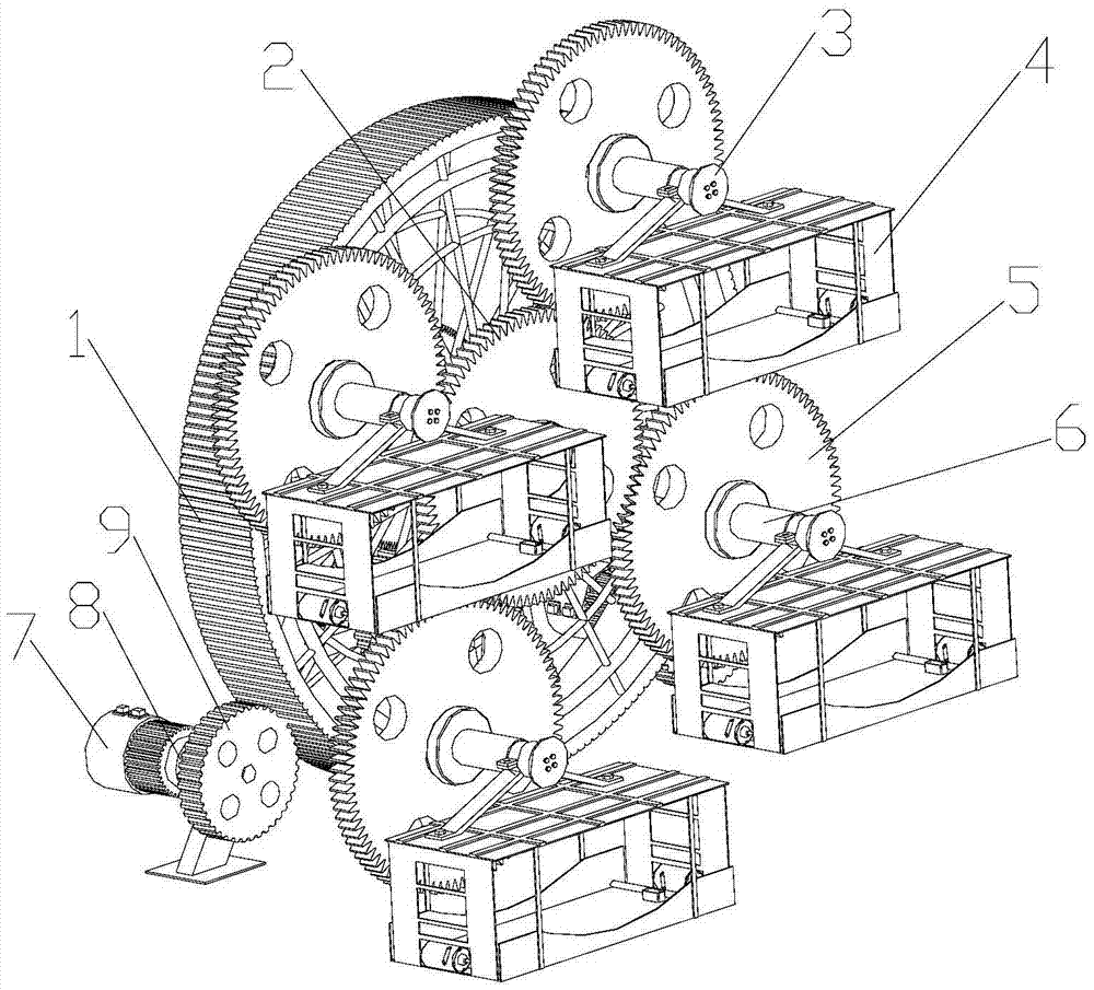 Ferris-wheel type parking device