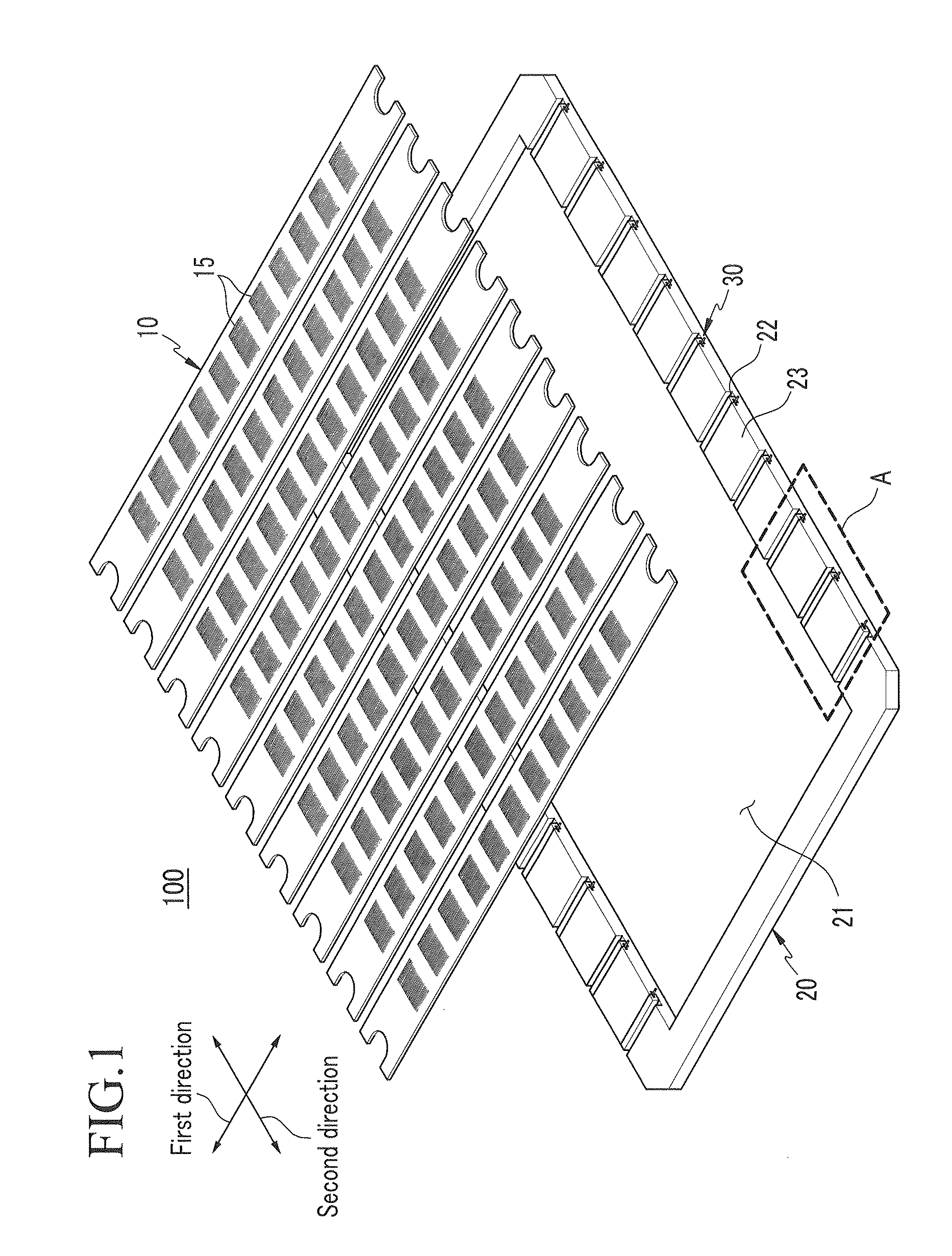 Mask assembly for thin film vapor deposition and manufacturing method thereof