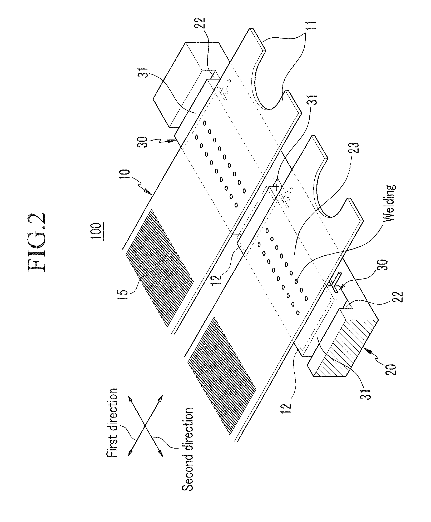 Mask assembly for thin film vapor deposition and manufacturing method thereof