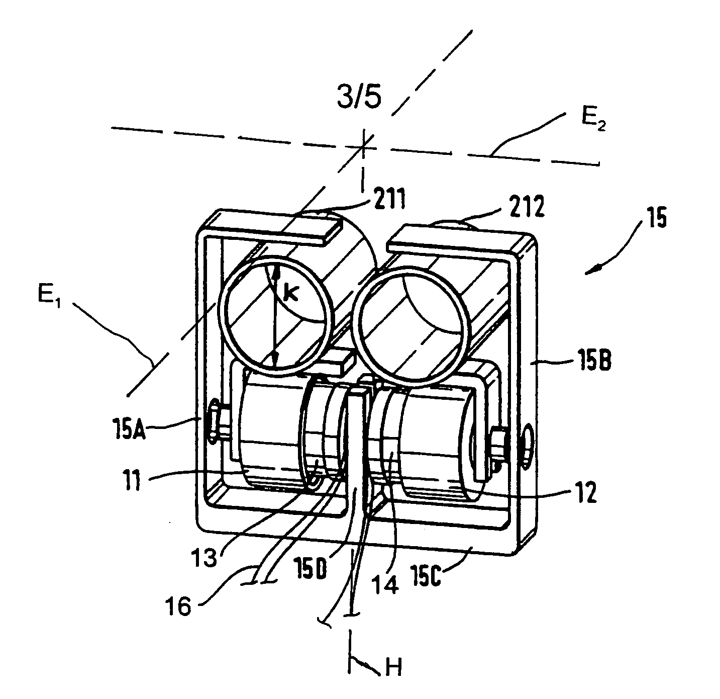 Magnetic circuit arrangement for a sensor