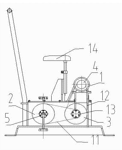 Pedal power-generating car