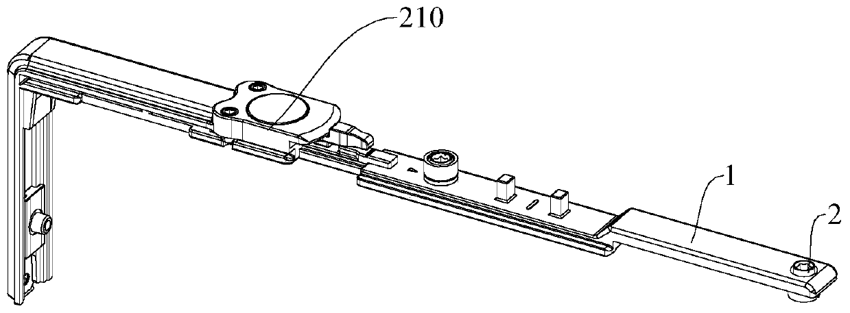 Shearing part, transmission part, shearing assembly and door and window structure