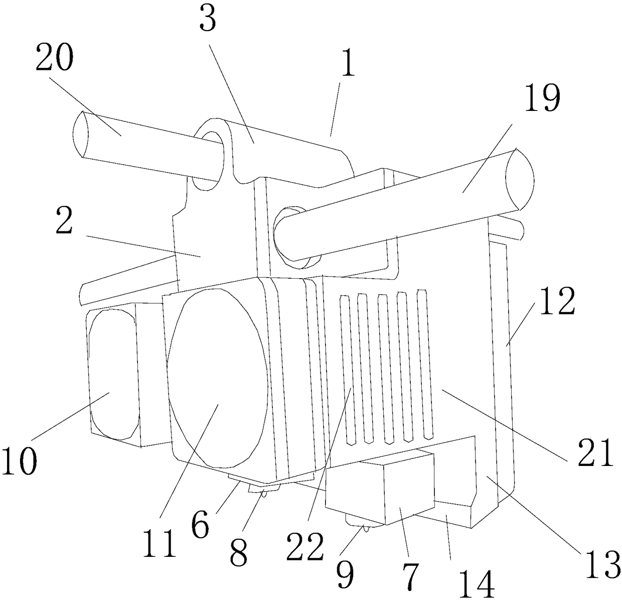 A preparation method and device for a double-nozzle wire-extruding mechanism