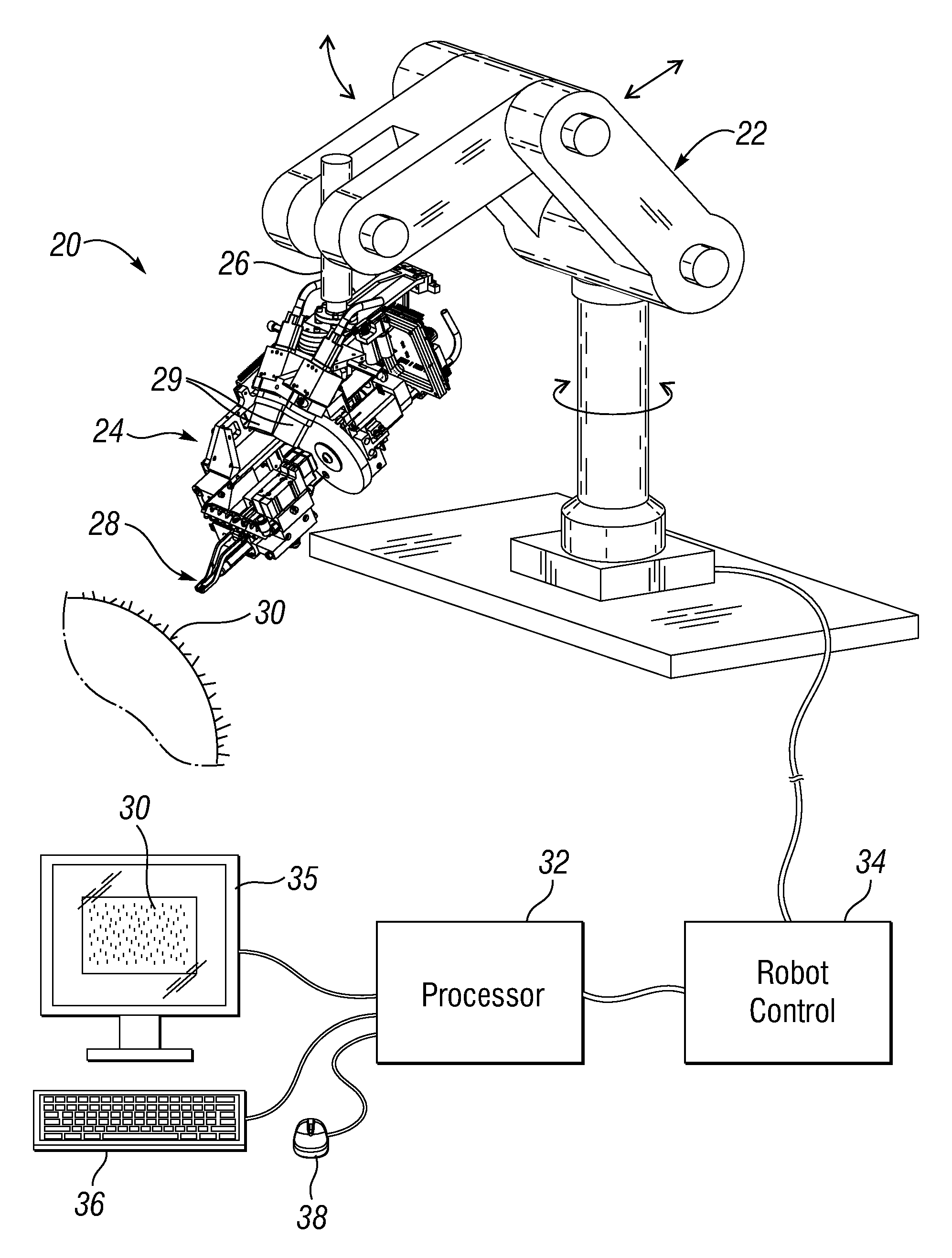 System and method for harvesting and implanting hair using image-generated topological skin models