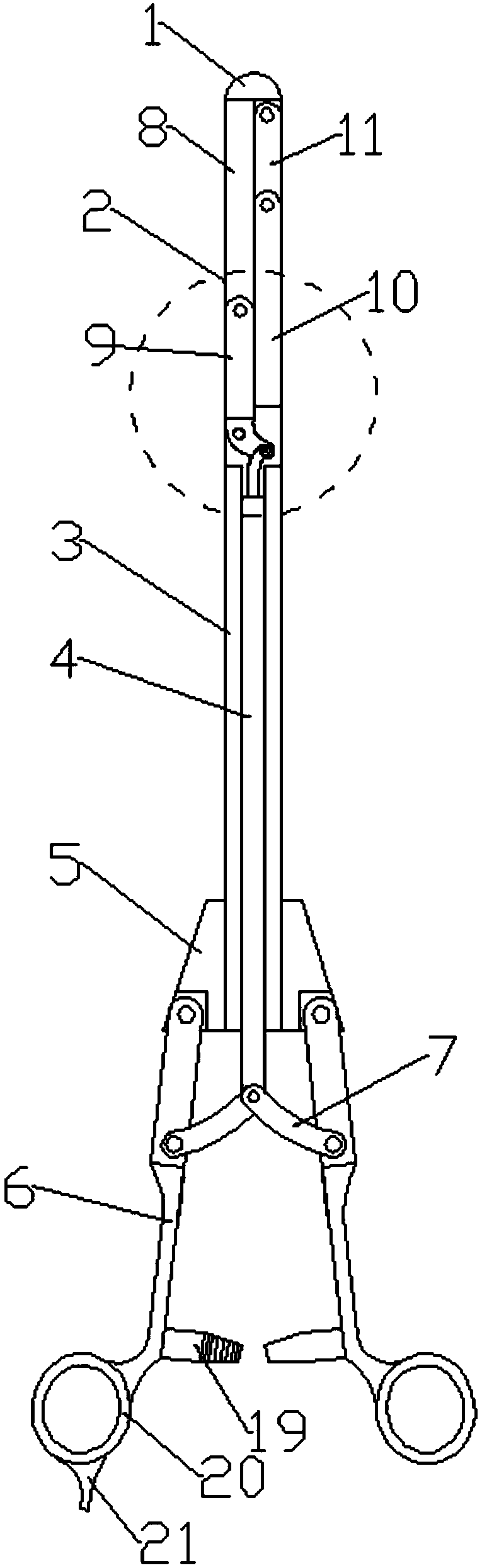 Cervical dilator with unilateral distraction function